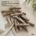 Set of 10 natural decorative wooden sticks for rustic Christmas scene crafts - Natural Wood Sticks/10pcs