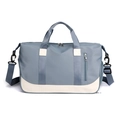 Large capacity sports gym bag dry wet separation travel duffel bag for women daily fitness - 19 Inch / Grey Blue