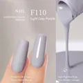 Japanese gel nail polish F110 light grey purple in both matte and glossy finishes - F110 Light Gray Purple