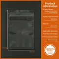 Mattierte 10x15cm PET CPP Beutel für Lebensmittel mit Druckverschluss und Rundabschluss - Transparent Flacher Boden-10x15cm / 100 Stk/Bündel
