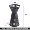 Black plastic flower bouquet holder stand for florist 30cm height small size - Small Heightened / Black