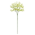 Artificial white gypsophila baby's breath flower bouquet with realistic green stems - AHB1753 Series / White