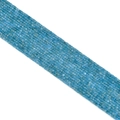 Strand of 2.5mm square blue faceted crystal stone beads for jewelry making - Light Blue Apatite