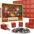 Calendrier de l'Avent puzzle de Noël avec 1008 pièces en 24 boîtes et design festif Casse-Noisette - Style sd41 (70x50cm)