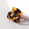 Elegant tortoiseshell acetate hair claw clip with a classic bow-shaped design for women - Basic Hair Claw / Coffee Tortoiseshell