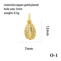 Detailed view of 18K gold plated heart evil eye pendant with 12x7mm dimensions - Gold Rugby O-1