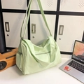 Borsa sportiva verde menta leggera con tracolla regolabile e grande capacità di carico - Verde