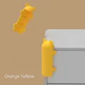 Protezione angolare in silicone orso arancione per sicurezza mobili e tavoli - Orso Abbraccio-Giallo