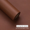 Latte coffee brown waterproof floral wrapping paper roll 58cm by 7 meters long - Roll (58cm*7m) / Latte Coffee