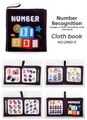 Educational soft cloth book for babies with numbers 1 to 10 and colorful illustrations - Numbers Cognition