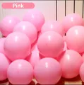 Premium macaron pink latex balloons with mirror finish for party and birthday decoration - 18 Inch/6.8g/10 Pieces / Macaron Pink