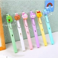Inkless eternal pencil set with six colorful barrels and cute cartoon animal clips - Cross-border Animal Set / Colorful
