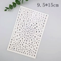 Face gem stickers with clear rhinestones for fairy makeup on 9.5x15cm sheet - Starry Sky Silver Rhinestones