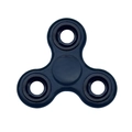 Three-arm fidget spinner in deep blue finish with durable black center bearings - Classic Black with Iron Weight