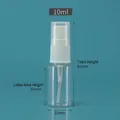 Compact 10ml clear glass perfume spray bottle for facial mist and travel use - 10ml / Clear