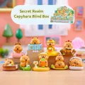 Set de 8 figuras de resina de carpincho en varias poses para decoración de mesa y blind box - Reino Secreto Carpincho (-292) / 1pc Aleatorio