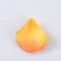 Artificial non-woven rose petal featuring a vibrant yellow to orange gradient finish - Yellow Gradient