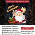 Merry Christmas static glass window sticker featuring Santa Claus and gift boxes - Small [40*40CM]