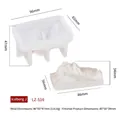 Iceberg silicone mold with dimensions for DIY aromatherapy candle and gypsum mountain crafts - Iceberg J (LZ-516)