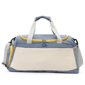 Large capacity sports duffel bag gym yoga travel bag with dry wet separation pocket. - Blue Plain Version