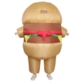 Funny inflatable burger costume for adults made of waterproof fabric for party events - Hamburger / One Size