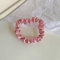 Elastico in raso rosa chiaro setoso per donna con estetica minimalista elegante - Rosa