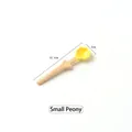 Tulip ceramic spoon Ranunculus Small Yellow design 12.5cm creative dessert stirrer - Small / Yellow