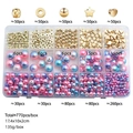 Detailed 15-compartment box layout showing 770pcs DIY beads and gradient pearls with sizes - Multicolor 13#