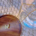 Gouden Vlinder met Diamant Inleg