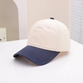 Kids baseball cap in off-white and navy blue contrast colors for children aged 3-8 - 54cm (3-8 Years) / Contrast Style - Off-White