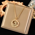 Collana con ciondolo a forma di leopardo in oro e zirconi in elegante confezione regalo - Collana Ciondolo Leopardo (NE79 Leopardo)