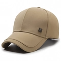 Casquette de baseball kaki classique avec plaque logo F en métal pour homme décontracté - Réglable / Kaki