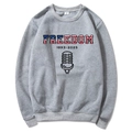Unisex grey cotton blend hoodie featuring a Freedom flag graphic and 1993-2025 print - Light Gray