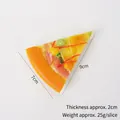 Artificial PU cheese pizza slice magnet with ham and green peppers 7cm x 9cm x 2cm - Luncheon Meat Pizza