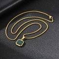 Met Ketting Goud/Malachiet