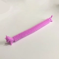 Pink unicorn stretchy fidget toy with soft brush texture for sensory stress relief - Purple