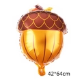 Palloncino in alluminio a forma di ghianda marrone e arancione per Thanksgiving, 42x64cm - Pigna / 42*64cm