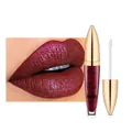 Lucidalabbra liquido opaco Pudaier 04 rosso bordeaux con finitura glitterata - 04# Bacca Metallico