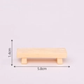 Miniature banc en bois pour décor de Noël DIY, dimensions 5,8 cm par 1,4 cm - Mini Tabouret