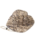 Detail eines Boonie-Hutes in Digital-Wüstencamo mit seitlichen Belüftungsöffnungen - M (56-58cm) / Digitale Camouflage Dunkelkhaki