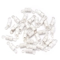 Vertical textured silver screw clasp connectors for DIY jewelry making and bracelets - Silver-2#