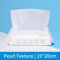 Thick pearl texture disposable facial towel 50 count 15x20cm for sensitive skin - Mini Bag 15x20cm Pearl Texture