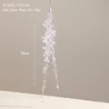 Transparent acrylic icicle hanging ornament for Christmas tree decor, 26cm length - Icicle (Pack of 2)