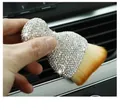 Pinceau à poussière à strass brillants pour maquillage et nettoyage de voiture - Verre À Vin En Argent Brossé Incrusté De Diamants