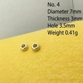 Macro di distanziatori in argento vintage 7mm per la creazione di gioielli e bracciali DIY - 4#