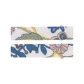 Floral print fabric hair clips for kids in cream white with vintage flower patterns - Style 17 (Off-White Vintage Floral)