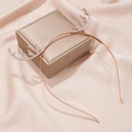 Eleganter roségoldener Rentier-Geweih-Haarreif mit funkelnden Strasssteinen für Weihnachten - Roségold Weißer Zirkonia Geweih Stirnband