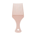Frisierkamm aus rosa Weizenstroh mit breiten Zinken für Volumen und Styling - Orangerot