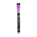Erasable liquid chalk marker in purple for LED boards with built-in magnetic cap - Magnetic Cap Eraser Black Barrel / Purple