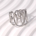 Silver Multi-ring Link Style (JR239)
